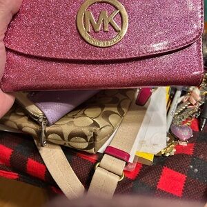 Michael Kors Sparkling Pink Clutch